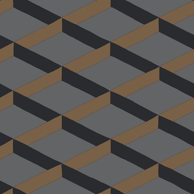 Geometrická vliesová tapeta, 3D efekt DA23253 rozměry 0,53 x 10,05 m