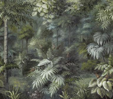 Vliesová obrazová tapeta Tropický les, palmy, listy 317409 rozměry 3,18 x 2,80 m