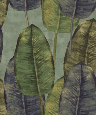 Strukturovaná vliesová tapeta, barevné listy, TA25083, Tahiti, Decoprint rozměry 0,53 x 10,05 m